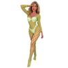 Plus Size Damen Hohlnetz-Einteiler-Strumpf, offene Netz-Dessous, sexy durchsichtige Dessous