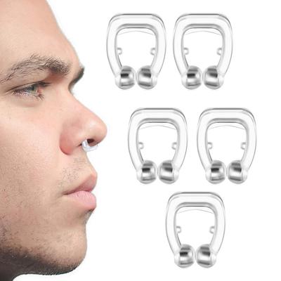Anti-ronflement, bouchon anti-ronflement, pince-nez en Silicone, dispositif de couchage, 1/2/4 pièces