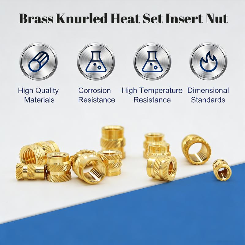 202Pcs Threaded Inserts Set with Soldering Tip & Adapter M2 M3 M4 Knurled Nut Brass Heat Set Inserts for Plastic and 3D Printing