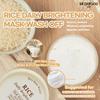 Skinfood Masque Éclaircissant Quotidien au Riz à Rincer 210g, Extrait de Riz Naturel, Teint Doucement Éclairci, Cosmétiques Coréens, Soins de la Peau Coréens