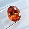 Natural Orange Sapphire Loose Gemstone Oval Cut 14.20 Ct September Birthstone for Gem Collections