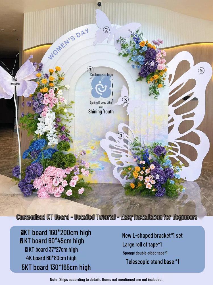 38 Women's Day Goddess Festival Mall Decoration Photo Check-in Background