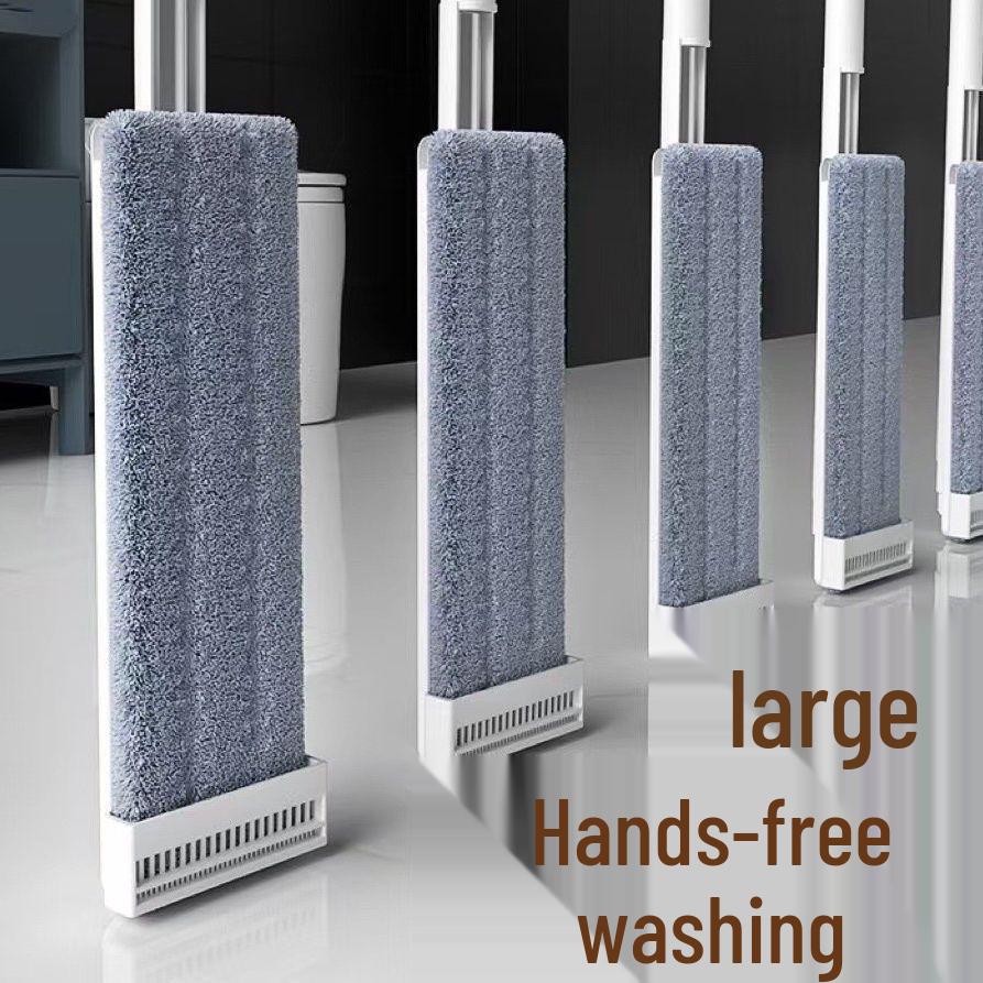 

Mop 2025: Hand-Free Flat Mop for Wet & Dry Cleaning - Perfect for Lazy Household Wood Floors 36CM Flat Mop + Reinforced Rod + 1 Cloth
