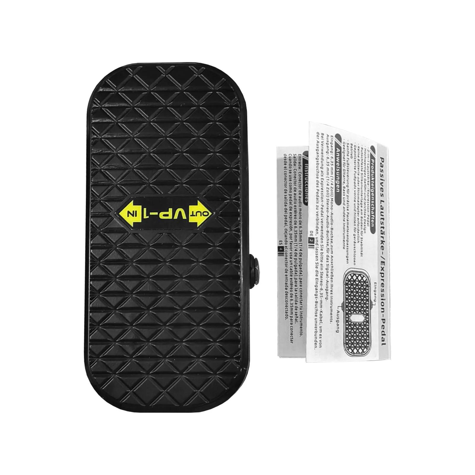 

2-in-1 Dual Control Silent Buffer Metal Chassis Stereo Interface No Power Required Volume Expression Guitar Effect Pedal Tool чёрный