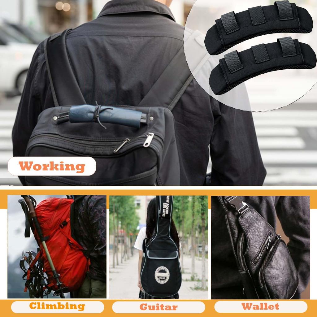 1PC Shoulder Strap Pad Detachable Comfortable Backpack Strap Pads Breathable Waterproof Tactical Weighted Vests Cushioned Pads