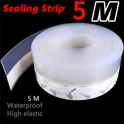 5M Siliconen Afdichtstrip Weerstrippen Rubberen Deurafdichting Strip Plakband Raamopeningen 25MM