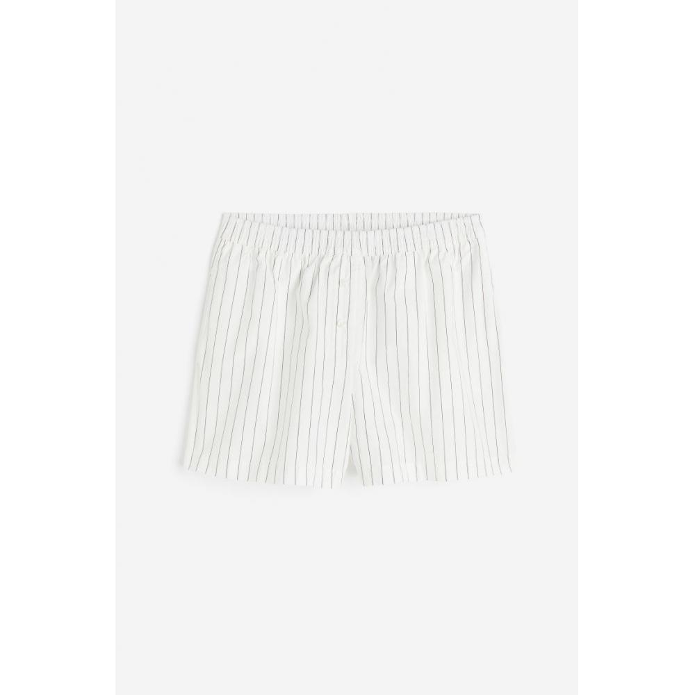 

Хлопковые шорты HM Boxer в белую полоску