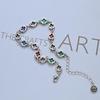 Colorful Enamel Drip Cross Bracelet - Women's Simple Light Luxury Hip Hop Jewelry