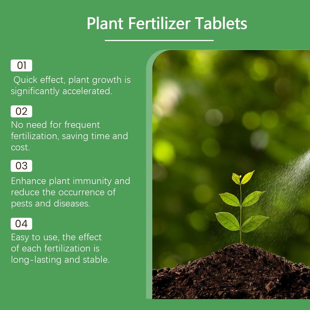 Plant Nutrient Fertilizer Effervescent Tablets Organic Release Fertilizer Tablets Green Plant Nutrient Fertilizer Effervescent Tablets