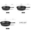 10/14/16/20/26cm Cast Iron Skillet Pre-Seasoned Breakfast Pan Black Mini Omelette Pan  Cooking Eggs