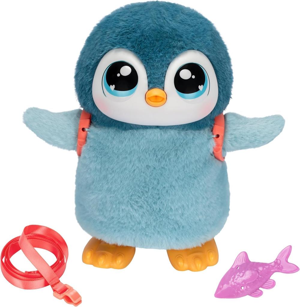 Little Live Pets My Walking Penguin Waddles Soft and Cuddly Interactive Toy Penguin That Dances and Flaps Sounds and Batteries for Kids Ages -