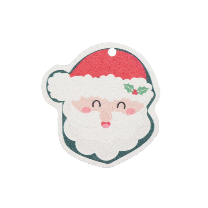 Burete de vase din celuloză de lemn cu imprimeu de Crăciun 2024, neaderent, absorbant, pentru curățarea bucătăriei