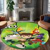 1pc Ben10 Design Printed Area Round Carpet for Bedroom Living Room Home Decor Rugs Mat Non Slip Mat Rug for Bedside