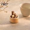 Desktop Wood Diffuser Ornament Wooden Essential Oil Diffuser, Beech Aromatherapy Black Walnut Small Round for Home Offices Cars Yoga Rooms Micro