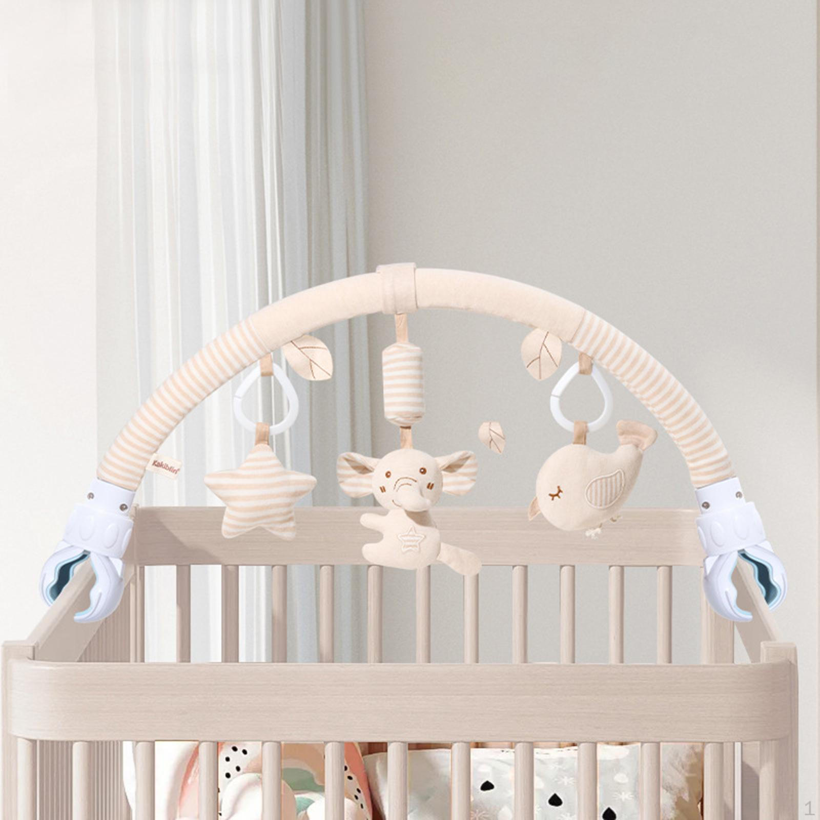 

Детская коляска арка игрушка подвесная погремушка мультфильм мягкий портативный дорожная активность для автомобиля elephant