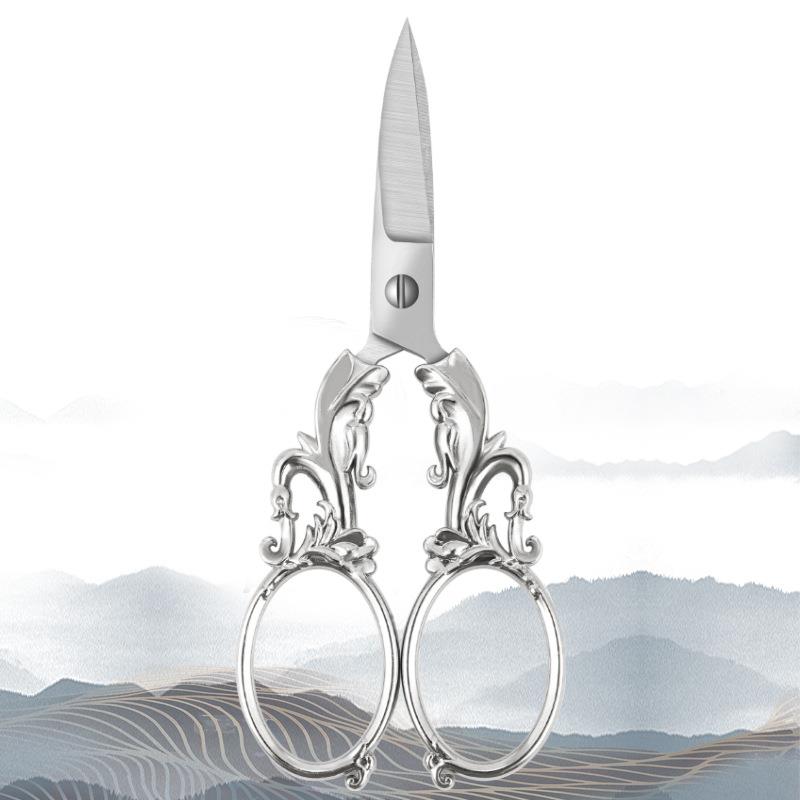 Embroidery Scissor Tailor'S Scissors Electroplated Retro Small Scissors DIY Apparel Sewing Supplies Arts&Crafts Office Scissors