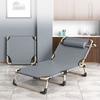 Rollaway Bed Single Bed Home Simple Nap Bed Office Outdoor Nap Camp Bed Multi-Functional Recliner Chair Four Gears Adjustable