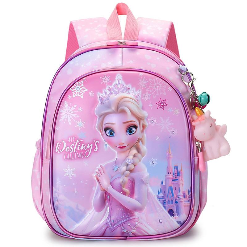 

Kids Elsa Unicorn Backpack With Breathable Nylon And Cushion Straps For School Use Pink Elsa