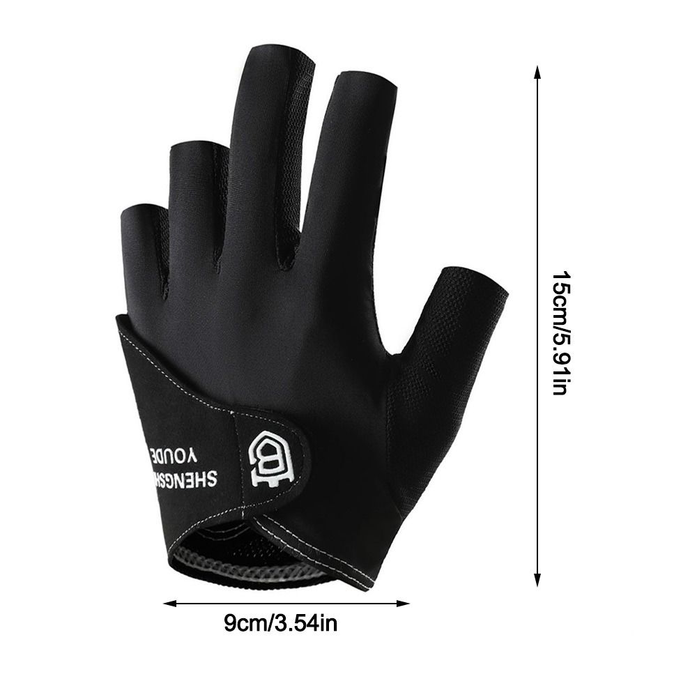 Left Hand Billiards Glove Non Slip Billiard Training Gloves Half Fingers Glove  Fitness Accessories