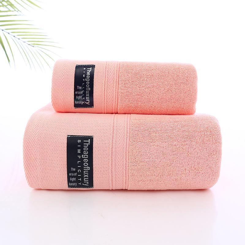 Premium 100% Cotton Towel Set: Soft, Thick Face, Bath, and Wash Towel Collection