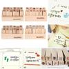 12 Stück/Set Vintage Wetter Journal Stempel DIY Holz Sortierte Stempel für Scrapbooking Schreibwaren Schulbedarf