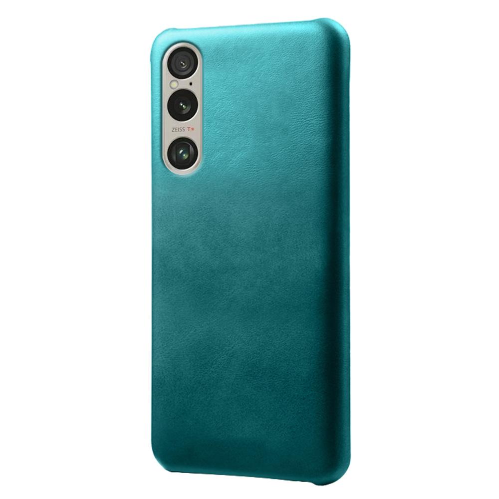 

For Sony Xperia 1 VI Cases Calf Texture Leather+PC Cell Phone Cover Green