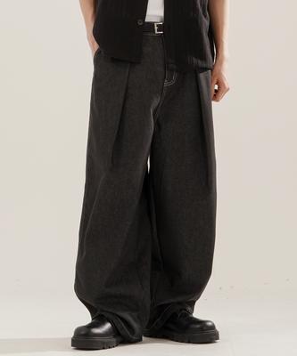Calça Jeans JEMUT Elegante Sem Desbotar Preta Nslp2610