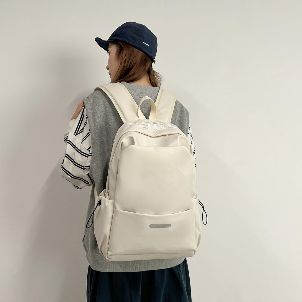 Schoolbag Backpack Men's Simple Large Capacity Computer Backpack Women's Leisure Japanese Junior High School Student High School Student School Bag