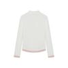 Teenie Weenie Women's Ribbed Stand Collar Long Sleeve T-shirt
