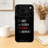 Gym Bodybuilding Never give up Phone Case Silicone black Soft For IPhone 17,16,15,14,13,12,11,SE,Plus Pro Max
