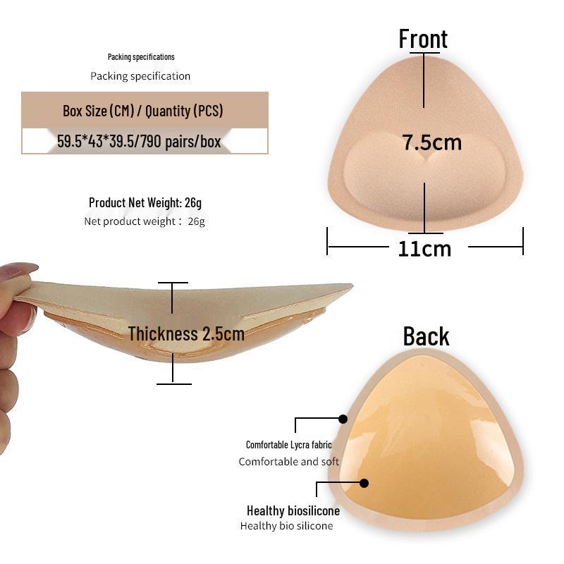 Bio-glue Self-adhesive Nipple Covers: Invisibly Supportive Triangle Breast Pads for Swimsuits and Wedding Wear