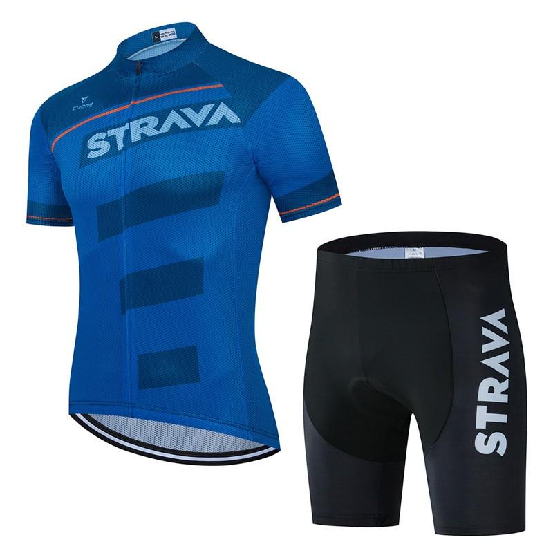 Men Women Cycling Jersey Set Short Sleeve Breathable Mountain Bike Apparel Riding Kit