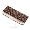 Inden-ya Inden Long Wallet, Kaguwa Rose Design, Traditional Craftsmanship, Koshu Inden Deer Leather, Lacquered, Original Brand (No. 8402)
