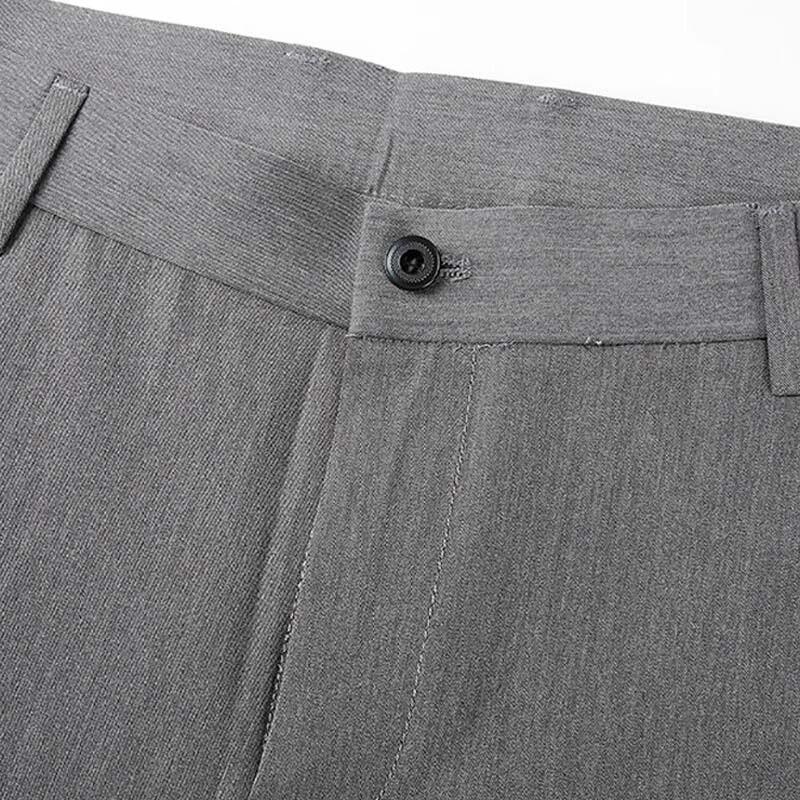 TRIES Men's 2025 Summer High-Elastic Casual Suit Pants