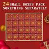 Adventskalender 2024 – Weihnachtsmann bereitet Geschenke vor – Familienpuzzle mit 1008 Teilen, 24 Schachteln für den Countdown bis Weihnachten