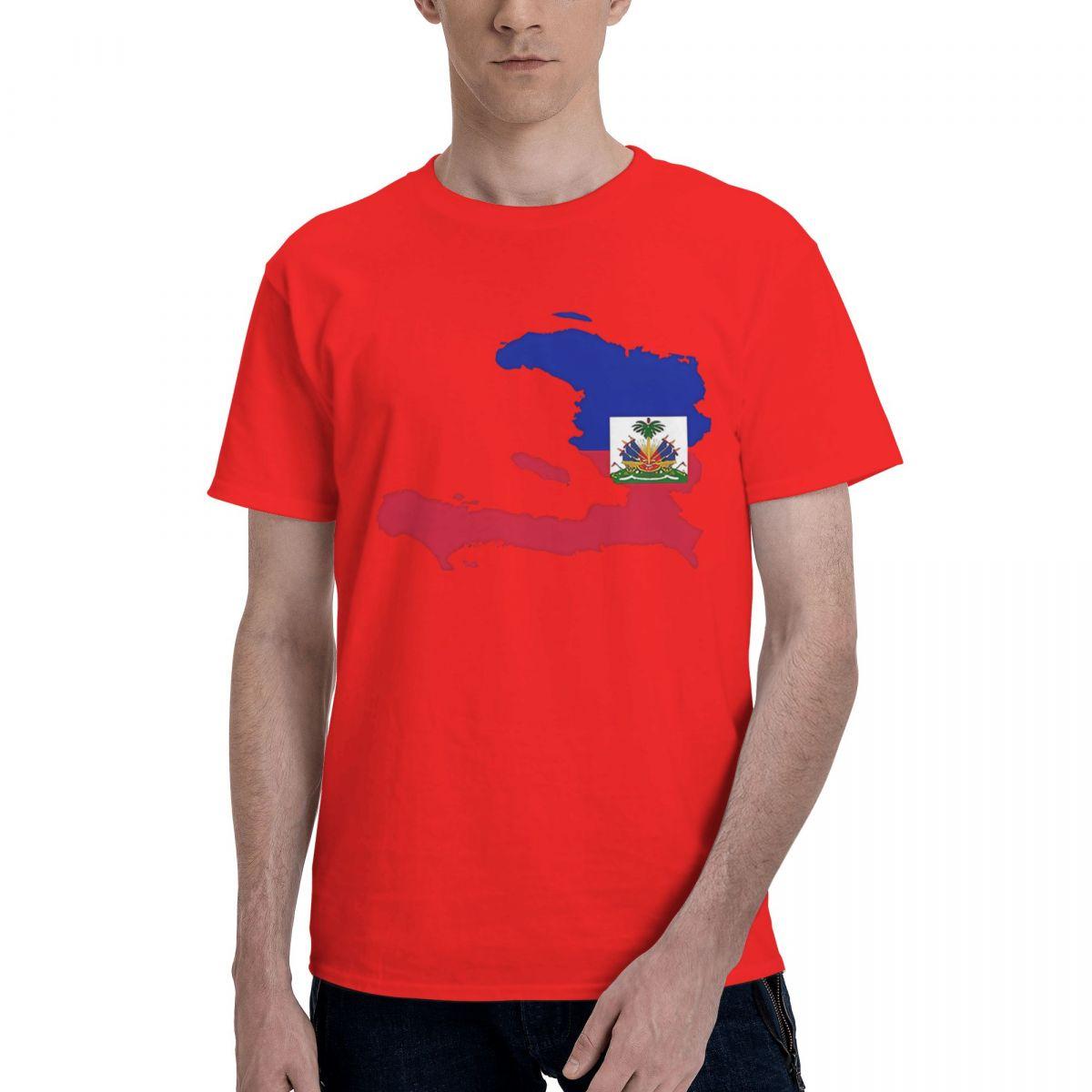 HAITIAN FLAG HAITIAN CLOTHING CARIBBEAN HAITI FLAG MEN WOMEN USA 100 Cotton Casual Breathable Confortable Tops New Gifts S