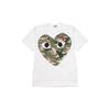 CDG Play Short Sleeved T Shirts Men's White AZ-T242-051-1