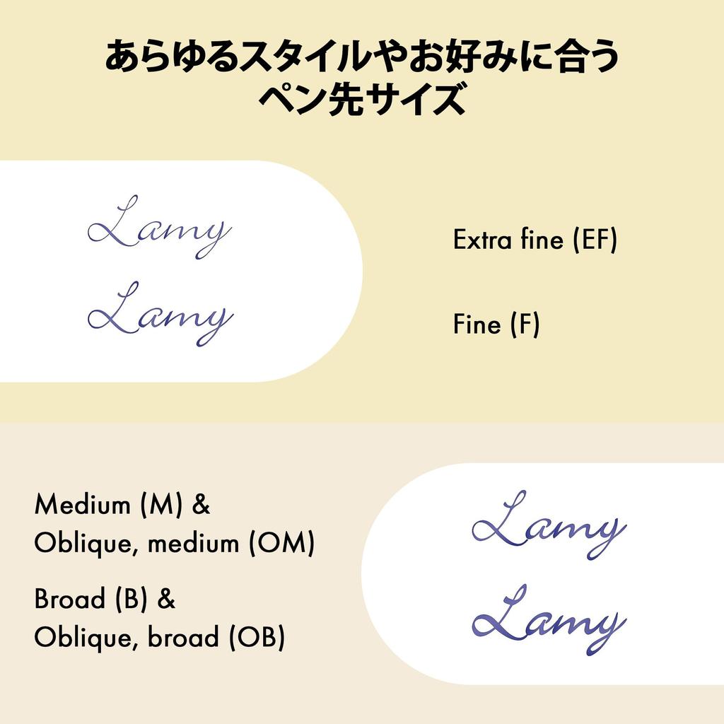 LAMY Studio Palladium Fountain Pen Elegant Metal Body 14K Gold Nib Nib Size F Includes LAMY T10 Blue Ink Cartridge - - (Partially Platinum-Plated) - -