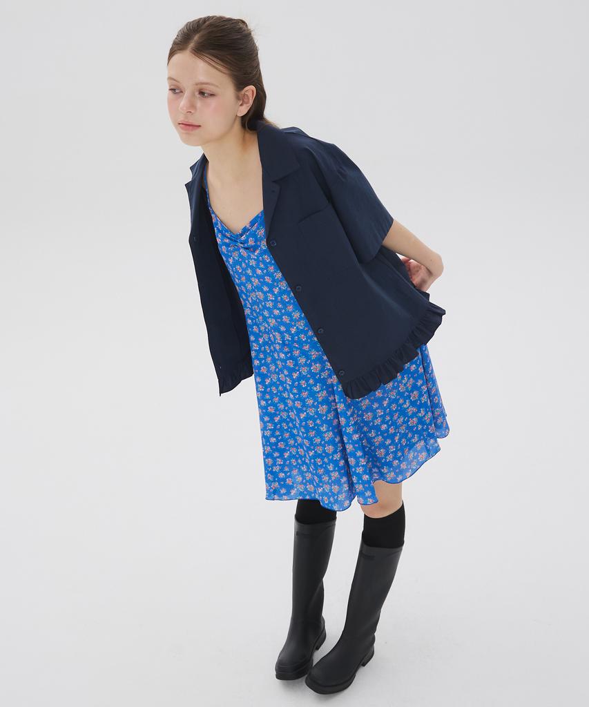 Nyuluki Cut Point Dress_Blue