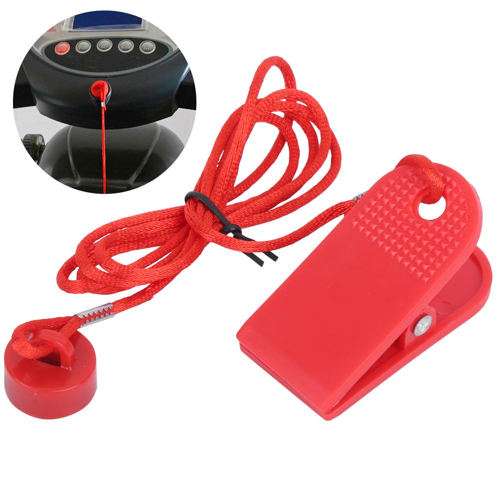 2 Stück Laufband Sicherheitsschalter Verriegelung Magnet Schlüssel Universelles Zubehör Runder Magnet Gehäuse