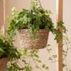 Fit for Courtyard Garden Hanging Planter Flowerpot Handmade Woven Basket Flower Holder Pot Plant Hangers Home Decoration
