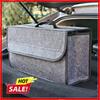 1PC Dark Gray Car Felt Storage Box Car Storage Bag Enlarged and Thickened Soft Felt Storage Box Household Storage Box