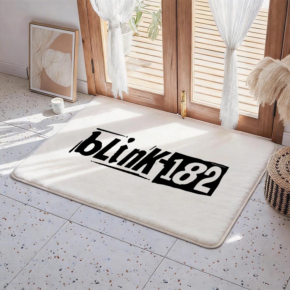 Tappetino da Pavimento Hot B B Blink182 Tappetino d'Ingresso in Flanella Ecologica Antiscivolo Inodore Tappeto per Pavimento da Interno Morbido Corto Peluche Tappeto per Casa