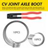 20 Pcs Adjustable Universal Axle CV Joint Boot Crimp Clamps Large + Small Kit US