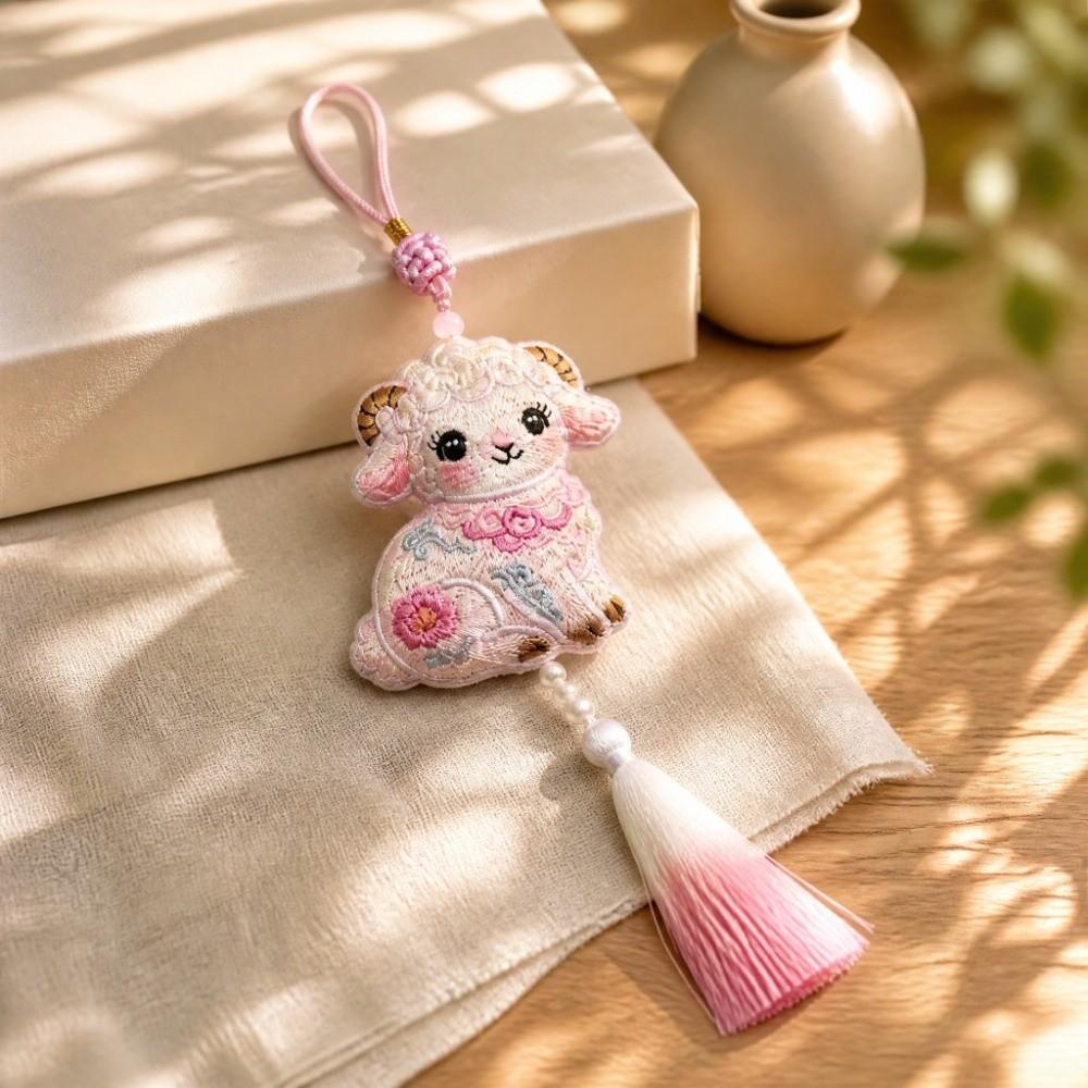Lamb Ornament Aroma Pouch Chinese Style Zodiac Sheep Charm Hanfu Accessory  Car Hanging
