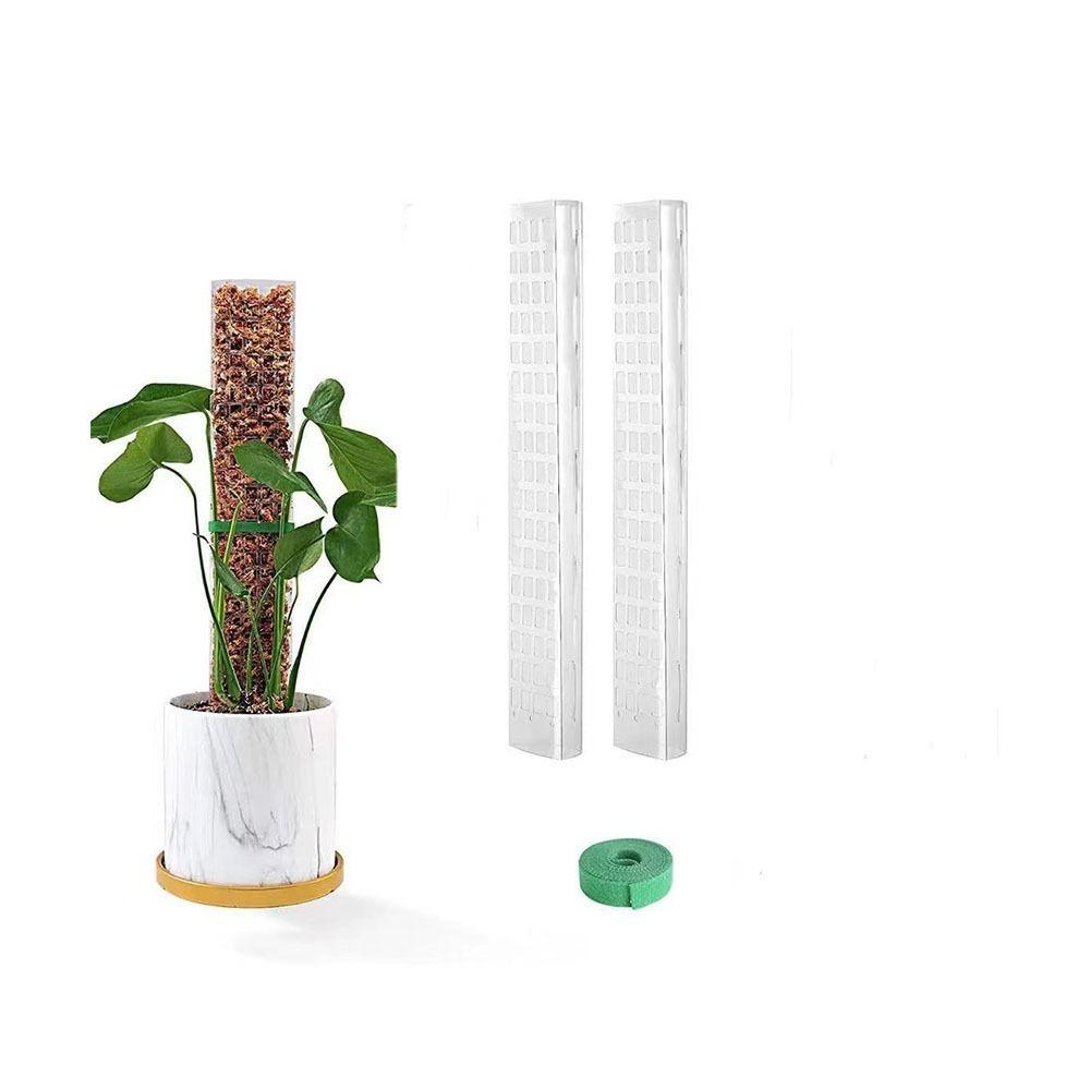 

Height Adjustable Moss Pole Transparent Weather Resistant Water Moss Column 24 Inch Reusable Plant Support Indoor Plants