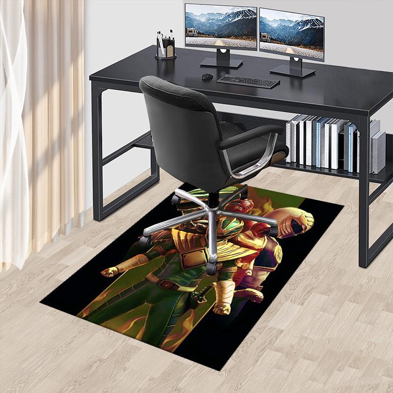 

1pc Power Rangers Green Ranger Anime Cartoon Design Office Chair Mat Non-Slip Carpet for Home Decor, Suitable for All Seasons.Y026 60cm by 90cm