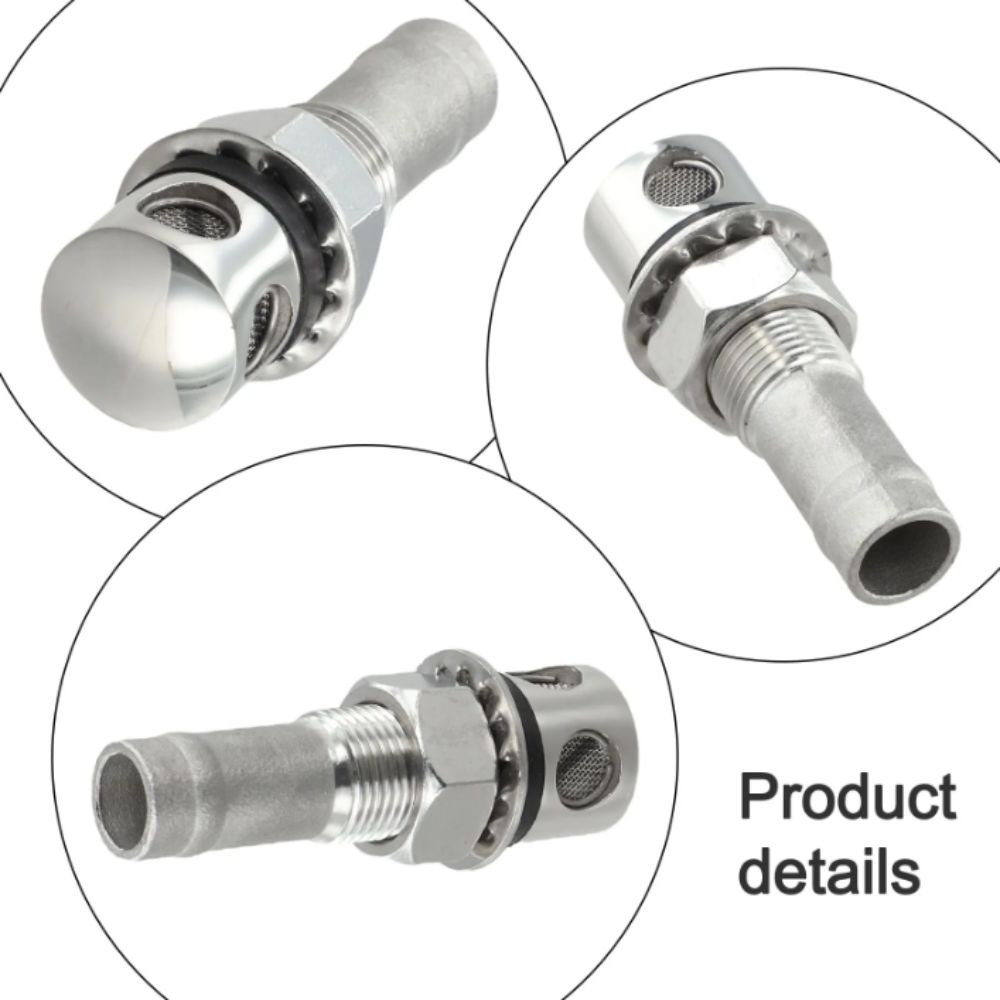 Stainless Steel Fuel Tank Vent Straight Air Vent Marine Air Vent Boat Vent  Fuel System