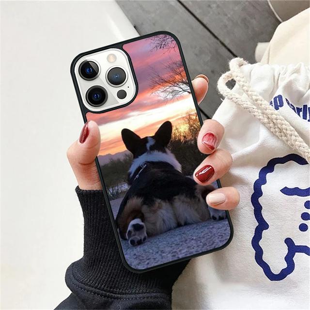 Corgi Dog and bubble tea Phone Case Cover For iPhone 17 Air 15 16 14 13 12 Pro Max 11 Pro Max Plus Coque Shell