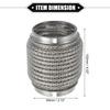 ABSOPRO Car Exhaust Flexible 63x102mm Exhaust Flex Connector Pipe Universal for Durable Stainless Silver Tone Pipe, Bellows, Cars, Steel,